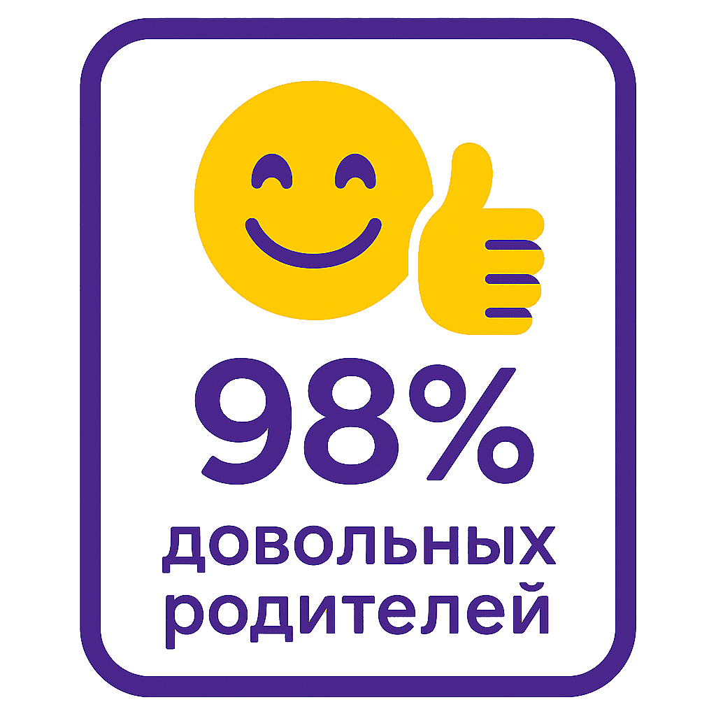 98% довольных родителей
